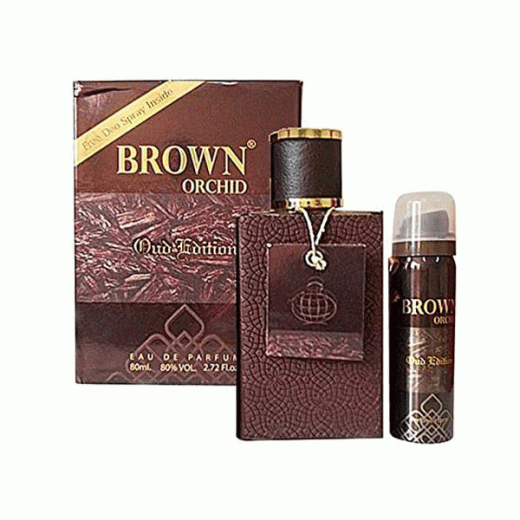 ادو پرفیوم مردانه فراگرنس ورد مدل براون ارکید عود ادیشن Brown Orchid Oud Edition حجم 80 میلیلیتر