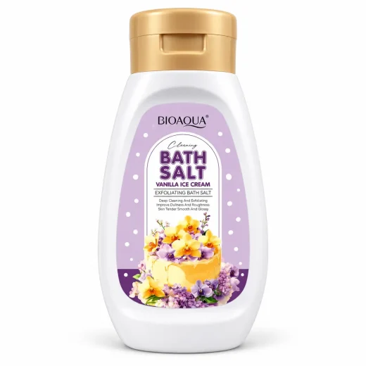 نمک بدن لایه‌بردار مدل Vanilla Ice Cream رایحه بستنی وانیلی وزن 430 گرم