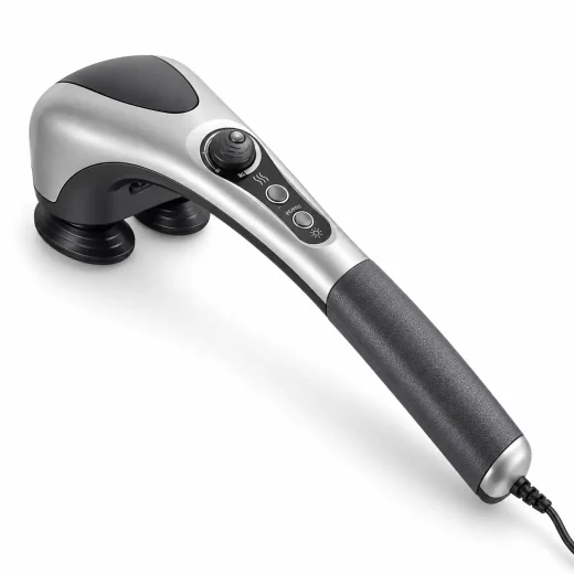 ماساژور برقی سولاکس مدل دو سر حرارتی Double Heads Heating Massager، دارای گرمایش مادون‌قرمز و تنظیم شدت ماساژ