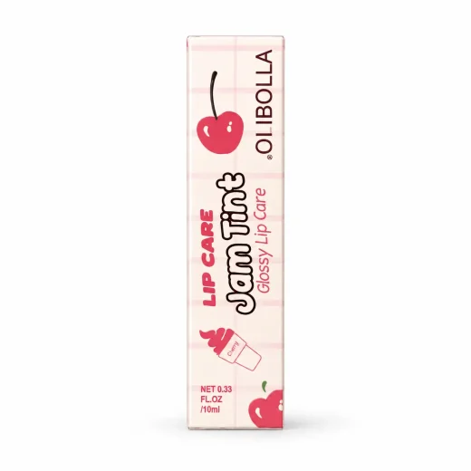 لیپ گلاس (برق لب مایع) بستنی ، نرم کننده و براق کننده اولی بولا OLIBOLLA JAM TINT کد 1 (Candy Lane)