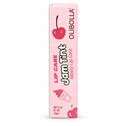 لیپ گلاس (برق لب مایع) بستنی ، نرم کننده و براق کننده اولی بولا OLIBOLLA JAM TINT کد 2 (Strawberry Milk)