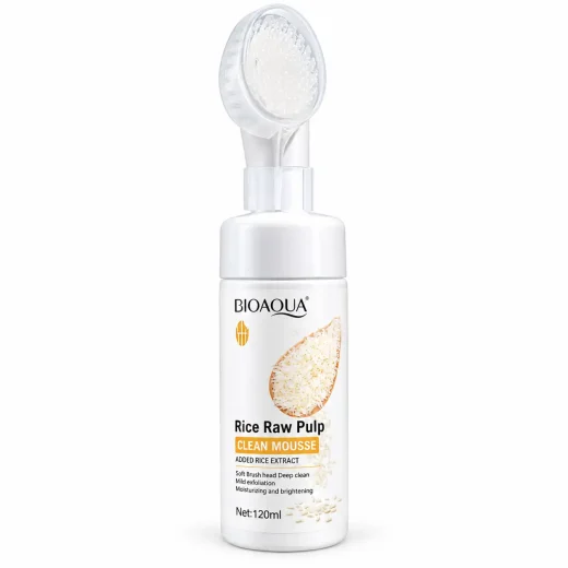 فوم شست‌وشوی صورت برنج بیوآکوا BIOAQUA مدل Rice Raw Pulp