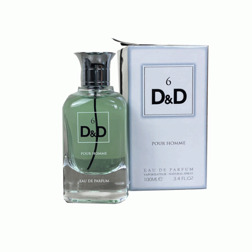 ادو پرفیوم مردانه فراگرنس ورد مدل دی اند دی 6 پور هوم D&D6 pour homme حجم 100 میلی‌لیتر