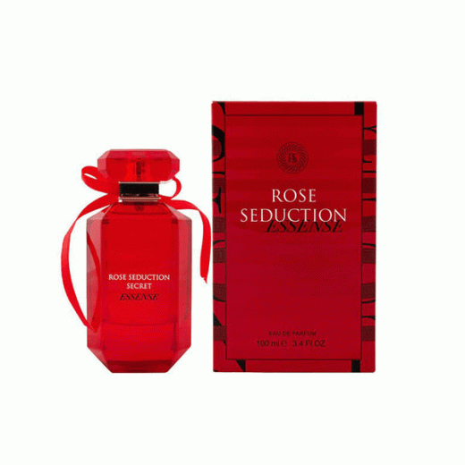 ادو پرفیوم زنانه فراگرنس ورد مدل رز سداکشن سکرت اسنس Rose Seduction Secret Essense حجم 100 میلی‌لیتر