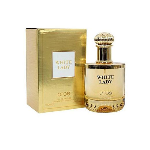 ادو پرفیوم زنانه فراگرنس ورد مدل وایت لیدی اروس White Lady Oros حجم 100 میلی‌لیتر