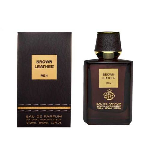 ادو پرفیوم یونیسکس فراگرنس ورد مدل براون لدر Brown Leather حجم 100 میلی‌لیتر