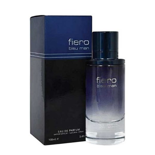 ادو پرفیوم مردانه فراگرنس ورد مدل فیرو بلو من Fiero Blue Man حجم 100 میلی‌لیتر