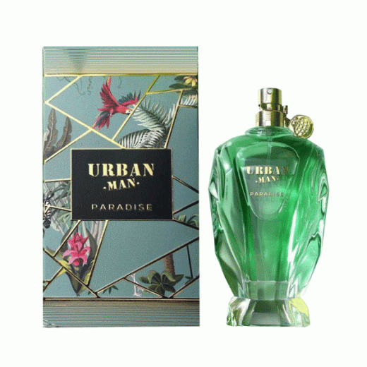 ادو پرفیوم مردانه فراگرنس ورد مدل اوربان من پارادایس Urban Man Paradise حجم 90 میلی‌لیتر