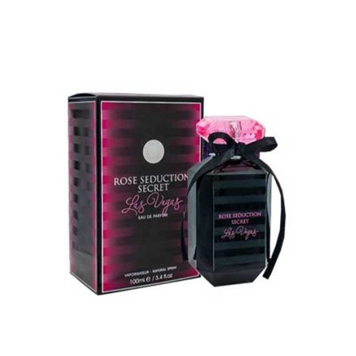 ادو پرفیوم زنانه فراگرنس ورد مدل رز سداکشن سکرت لاس وگاس Rose Seduction Secret Las Vegas حجم 100 میلی‌لیتر