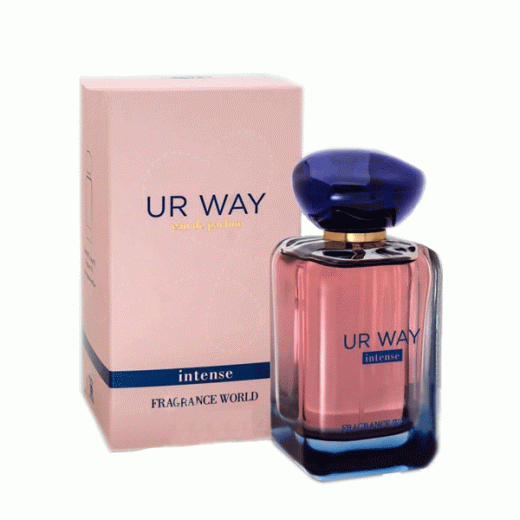 ادو پرفیوم زنانه فراگرنس ورد مدل یو آر وی اینتنس UR WAY Intense حجم 100 میلی‌لیتر