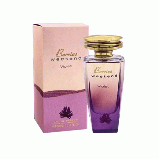 ادو پرفیوم زنانه فراگرنس ورد مدل بریس ویکند ویولت Berries Weekend Violet حجم 100 میلی‌لیتر