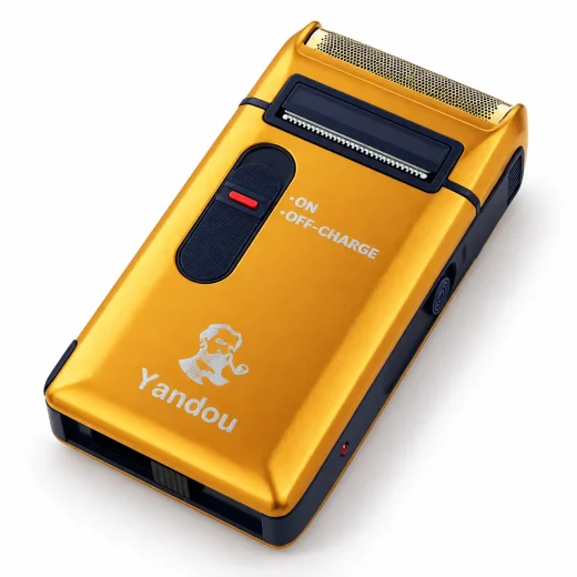ماشین اصلاح موی صورت و شیور یاندو Yandou مدل SV-316U، شارژی، فویلی و خط‌زن، رنگ طلایی