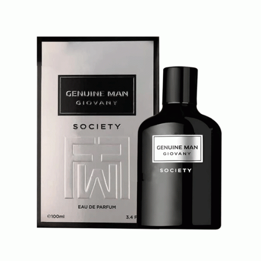 ادو پرفیوم مردانه فراگرنس ورد مدل جنیون من جوانچی سوسایتی Genuine Man Giovany Society حجم 100 میلی‌لیتر