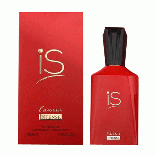 ادو پرفیوم زنانه فراگرنس ورد مدل آی اس قرمز اینتنس IS Red Intense حجم 75 میلی‌لیتر