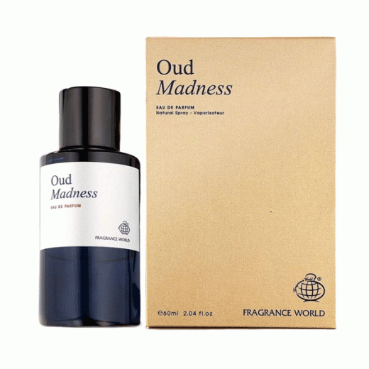 ادو پرفیوم یونیسکس فراگرنس ورد مدل عود مدنس Oud Madness حجم 60 میلی‌لیتر