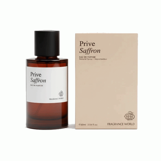 ادو پرفیوم یونیسکس فراگرنس ورد مدل پرایو سافرون Prive Saffron حجم 60 میلی‌لیتر