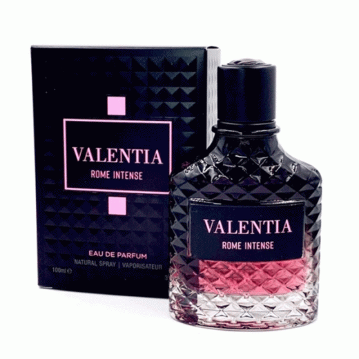 ادو پرفیوم مردانه فراگرنس ورد مدل ولنتیا رم اینتنس Valentia Rome Intense حجم 100 میلی‌لیتر