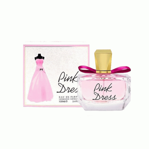 ادو پرفیوم زنانه فراگرنس ورد مدل پینک درس Pink Dress Women Parfum حجم 100 میلی‌لیتر